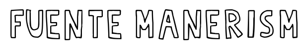 Fuente Manerismo font preview